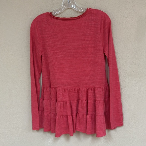 Anthropologie Deletta womans boho Tiered Long Sleeve Top Size M - Picture 6 of 6